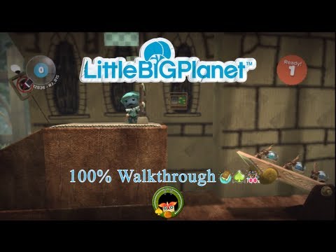 LittleBIGPlanet (720p HD) Walkthrough Part 07 - Castle Climb Challenge - Score Challenge