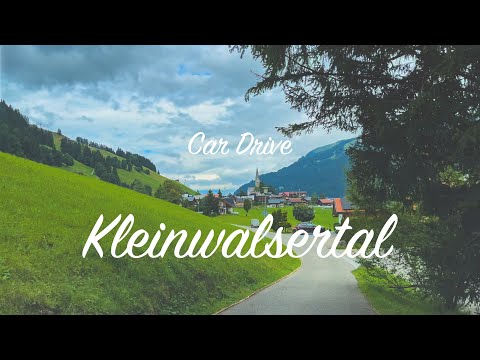 Car Drive 4K - Kleinwalsertal (Mittelberg - Hirschegg - Baad - Riezlern - Schwende)