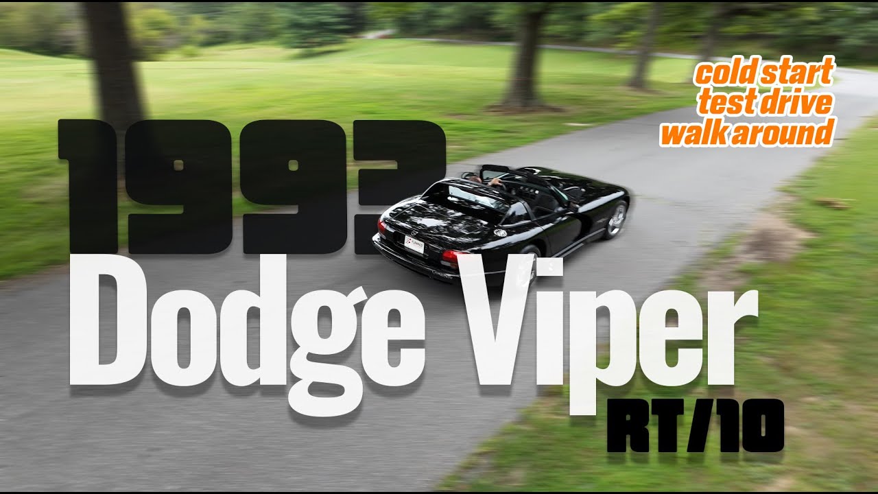 1993 Dodge Viper RT/10 Roadster | 1st Gen, 400HP V10, 6 ...