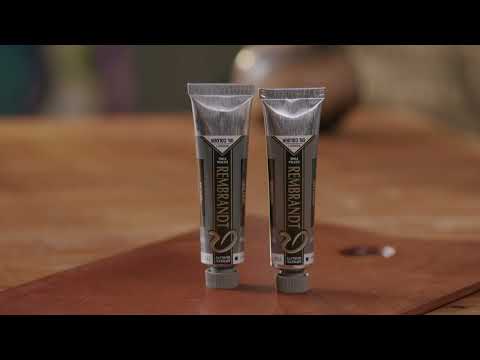 Rembrandt oil colour - grey shades