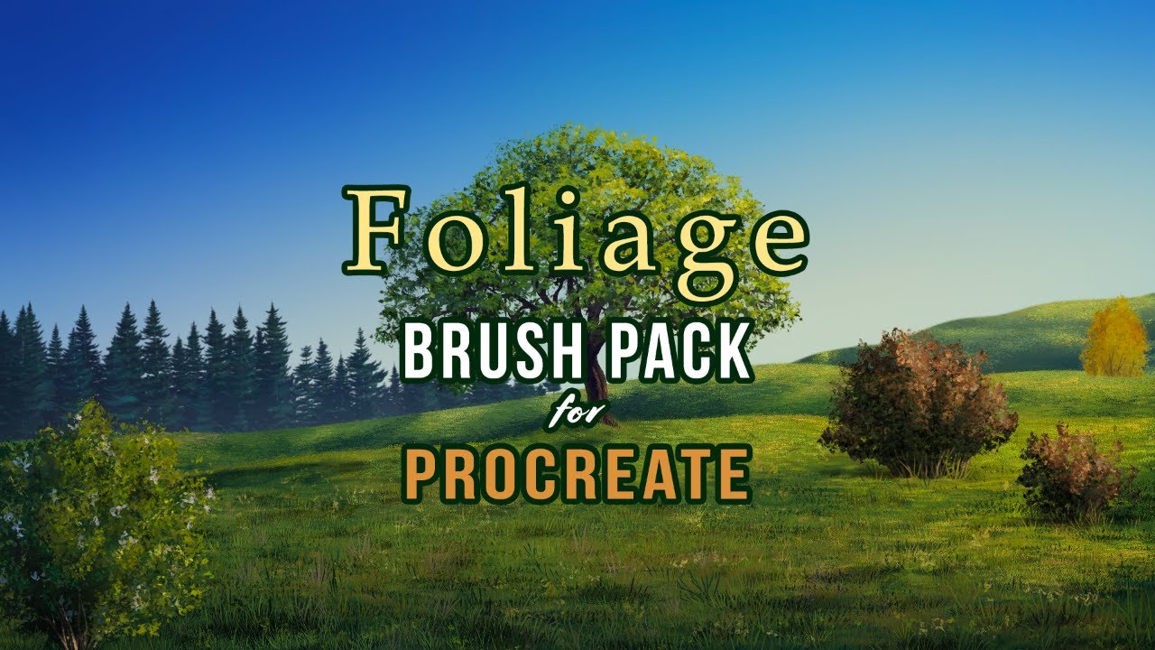 Paint Realistic Forests in MINUTES (Procreate Foliage Brushes)