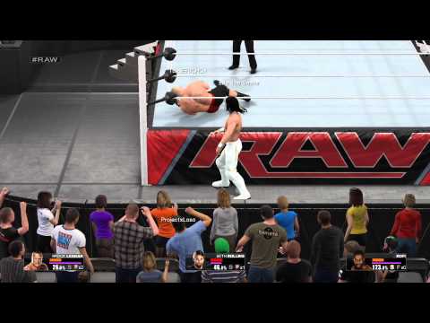 WWE 2K15 RIW League Match Brock Lesnar vs Kofi Kingston vs Seth Rollins