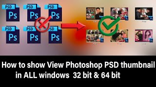 PSD Thumbnail Viewer Best and Easy way By fakira photoshop