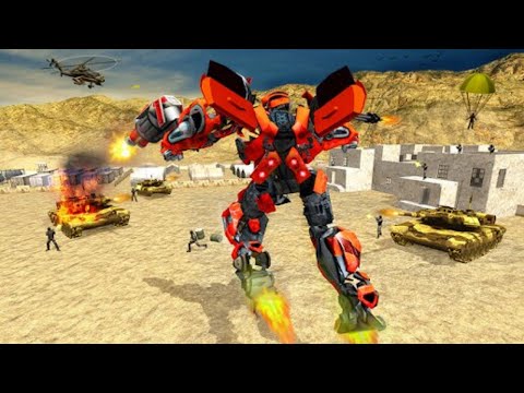 Futuristic Train Real Robot Transformation Game - Android Gameplay