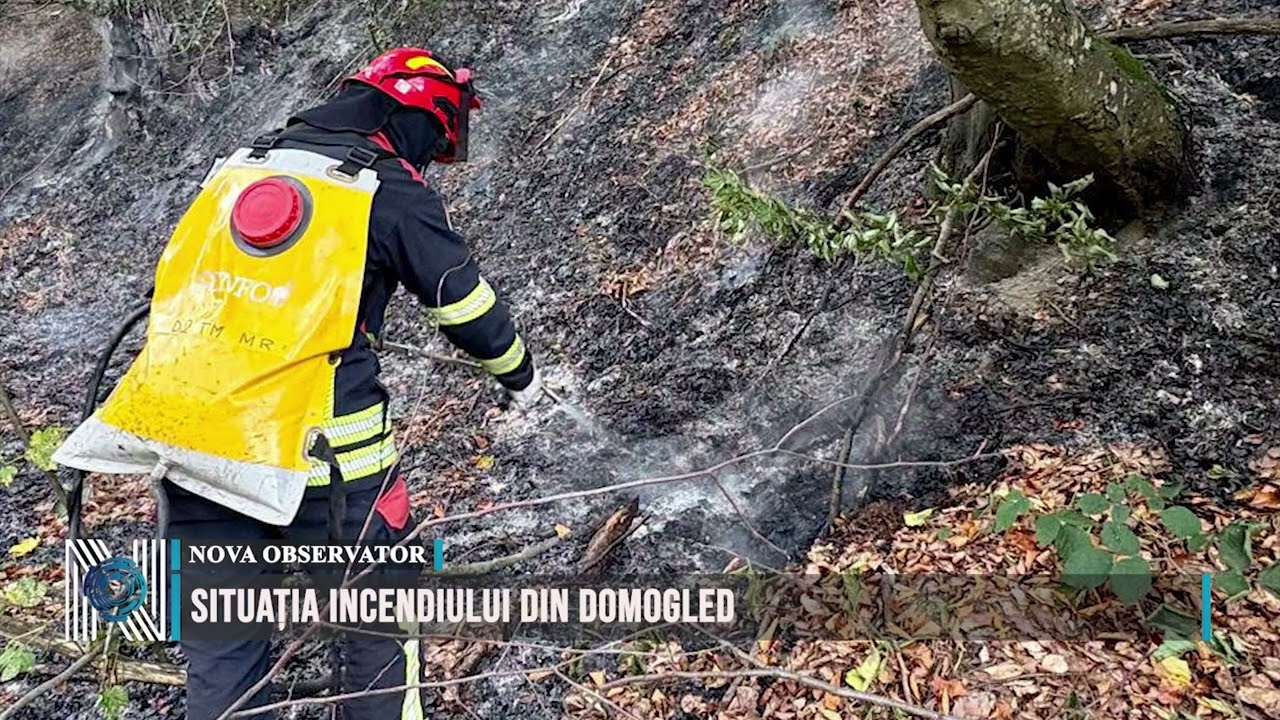 Situația incendiului din Domogled