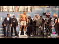 Dillian Whyte turns his back on Anthony Joshua - Joshua vs Whyte weigh in HIGHLIGHTS