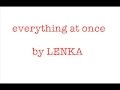 Everything At Once Lenka Karaoke 