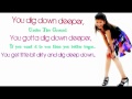 Zendaya Coleman Dig Down Deeper Lyrics