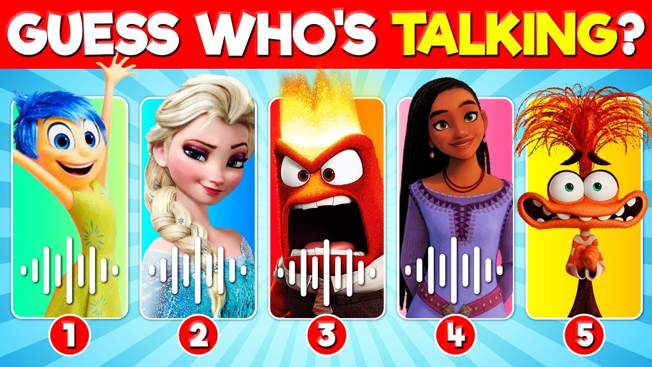 Guess Who's Talking Disney Quiz | Guess the VOICE of Disney Characters ❤️