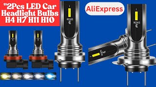 2Pcs LED Car Headlight Bulbs H4 H7 H11 H10 | 3000K & 6000K Fog Lamps | Ultra Bright Auto Lights