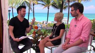 Martin Bester with Kristin Chenowith &amp; Jemaine Clement