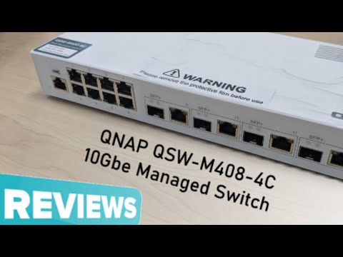 Šakotuvas QNAP QSW-M408-4C tinklo komutatorius Valdomas L2 Gigabit Ethernet (10/100/1000) Balta video