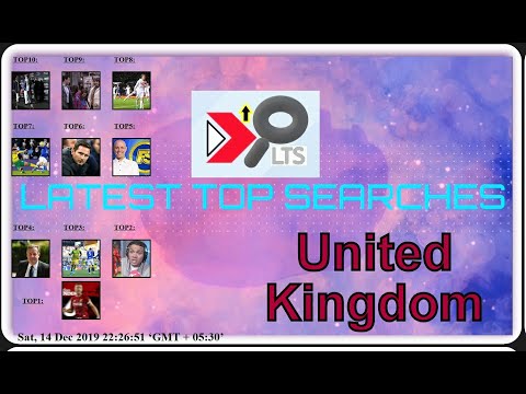 Today's Latest Top Searches||Date:20191214||COUNTRY:UNITED KINGDOM||Trending Searches||Top 10