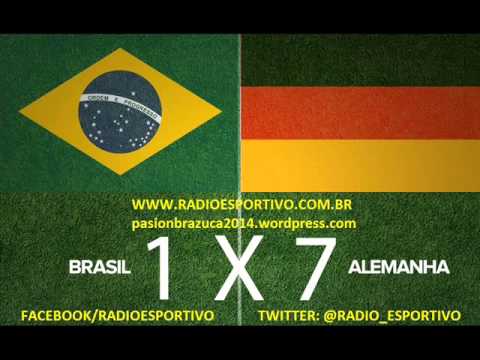 Brasil 1 x 7 Alemanha - Narração: Pedro Ernesto Denardin (Gaúcha) Copa do Mundo - 08/07/2014