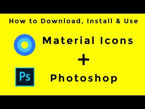 How to use Material icons in photoshop | Font icons