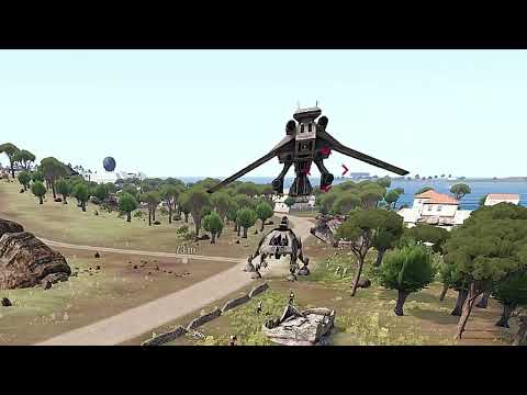 Goomba stomped by an AT TE