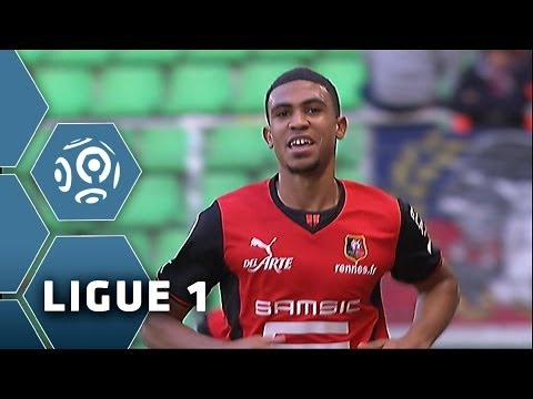 But Cédric HOUNTONDJI (22') - Stade Rennais FC-Olympique Lyonnais (2-0) - 02/02/14 - (SRFC-OL)