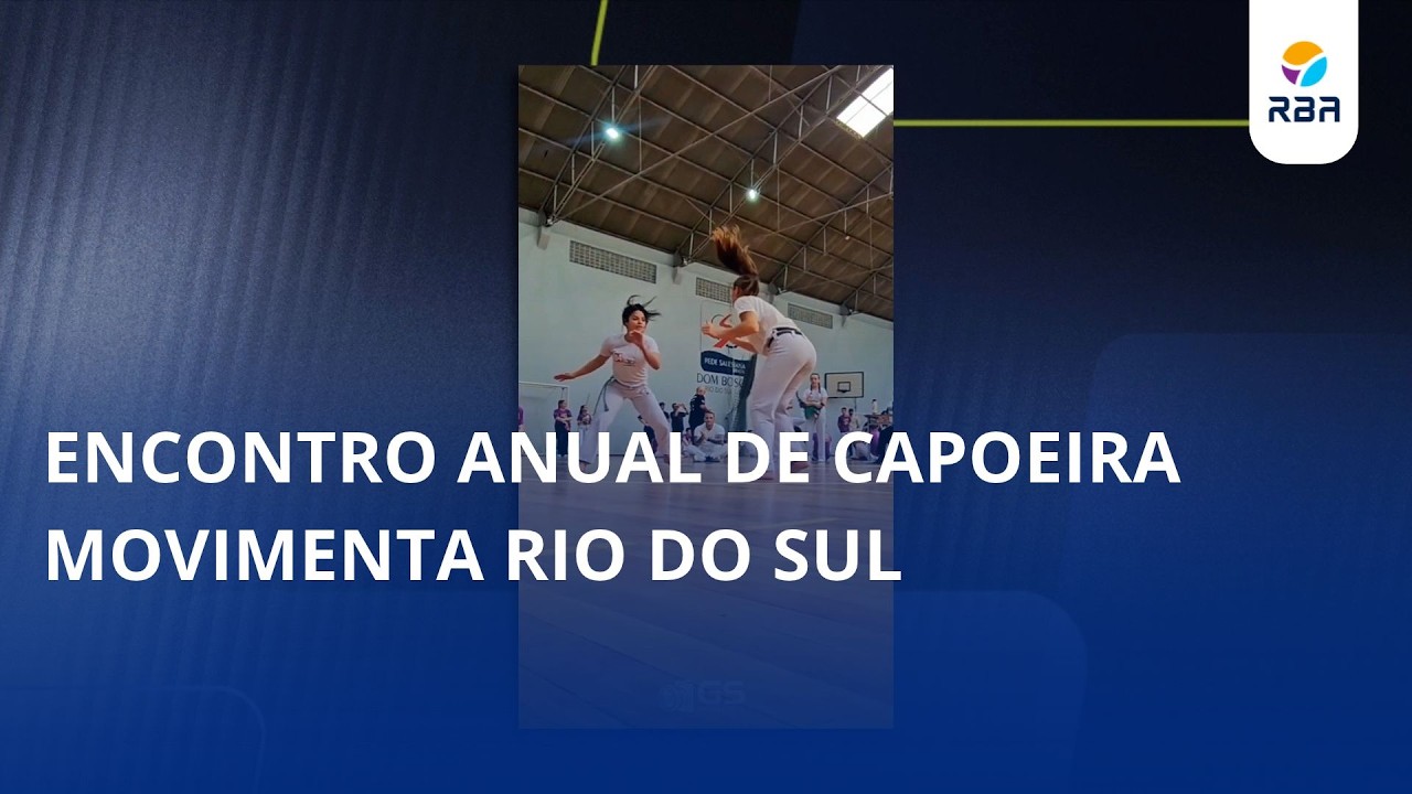 Encontro anual de capoeira movimenta Rio do Sul