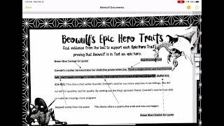 Beowulf Epic Hero Traits