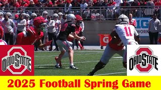 Team Scarlet vs Team Gray, 2025 Ohio State Football Spring Game Highlights