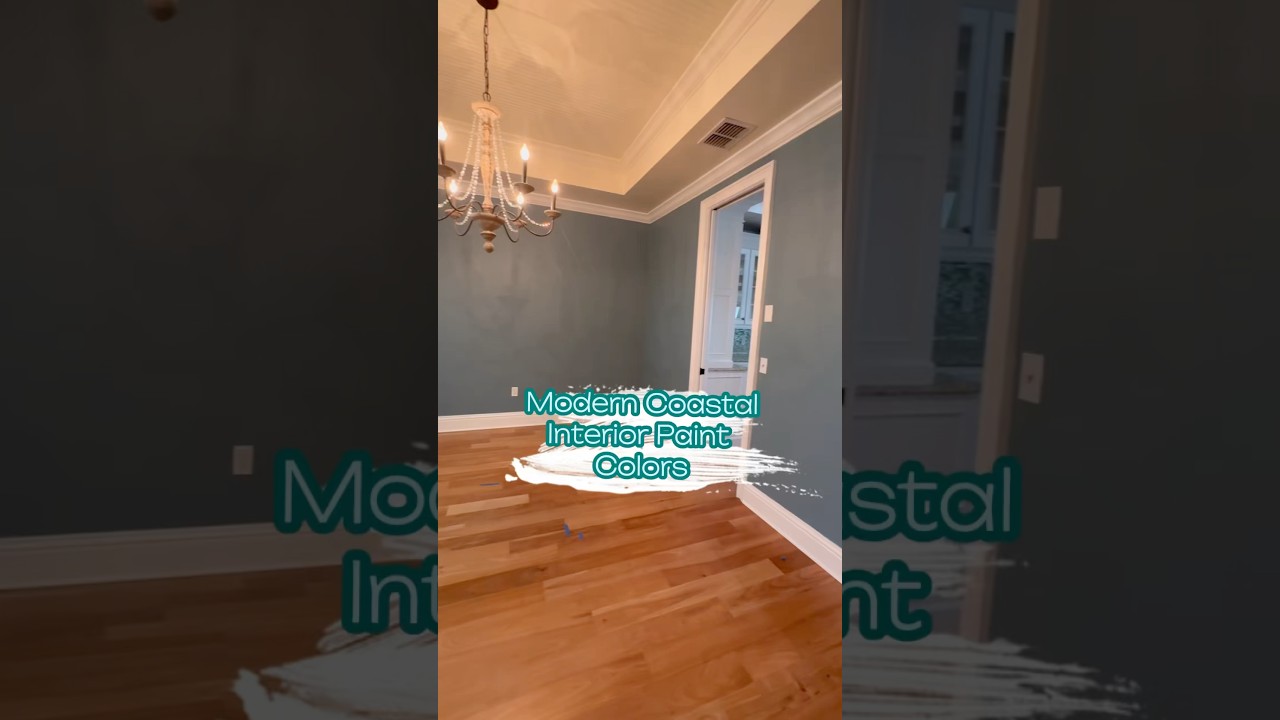 Part One: Use these paint colors for a MODERN COASTAL Transformation #homepainting