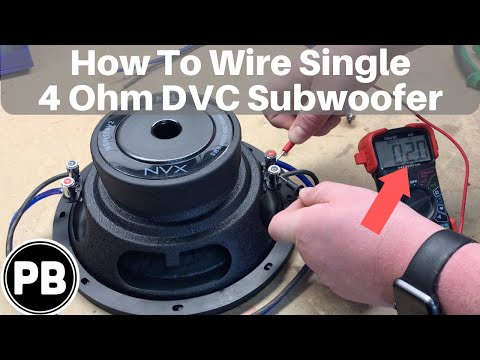How To Wire DVC 4 Ohm Subwoofer