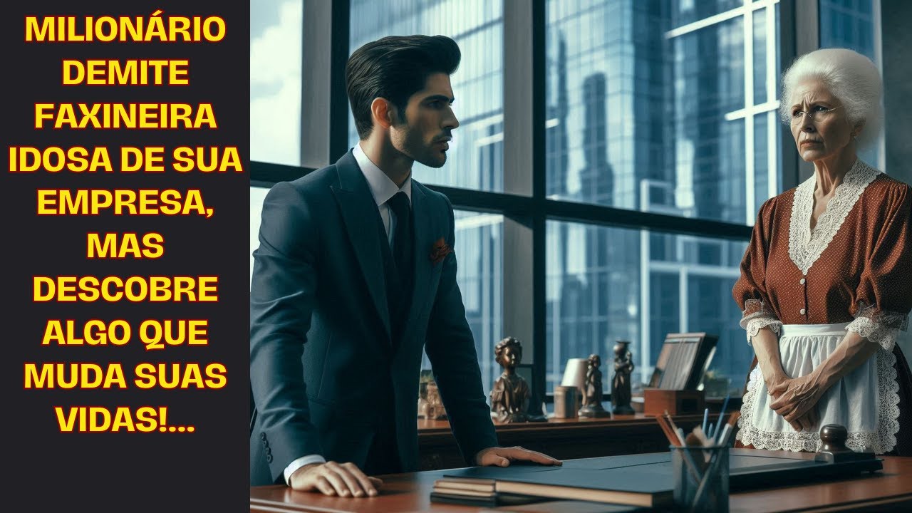 Milionário demite faxineira idosa de sua empresa, mas descobre algo que muda suas vidas!...
