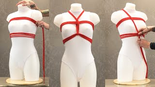 Bikini Harness Step by Step Tutorial with Bondage Rope Shibari | Pulse and Cocktails