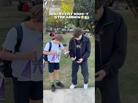 BRO NYERT 100 EUROT STREAMBEN😳 #csillagúr #mobilfox