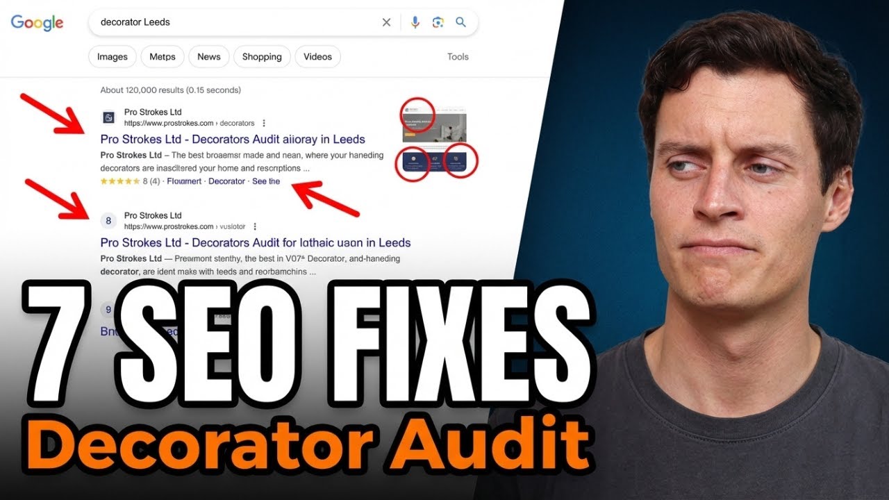 Decorator Website SEO: 7 Fixes to Rank in the Top 3