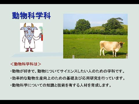 農学部　動物科学科　紹介動画
