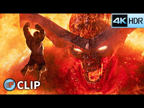 Hulk vs Surtur - Destruction of Asgard Scene | Thor Ragnarok (2017) IMAX 4K HDR Movie Clip