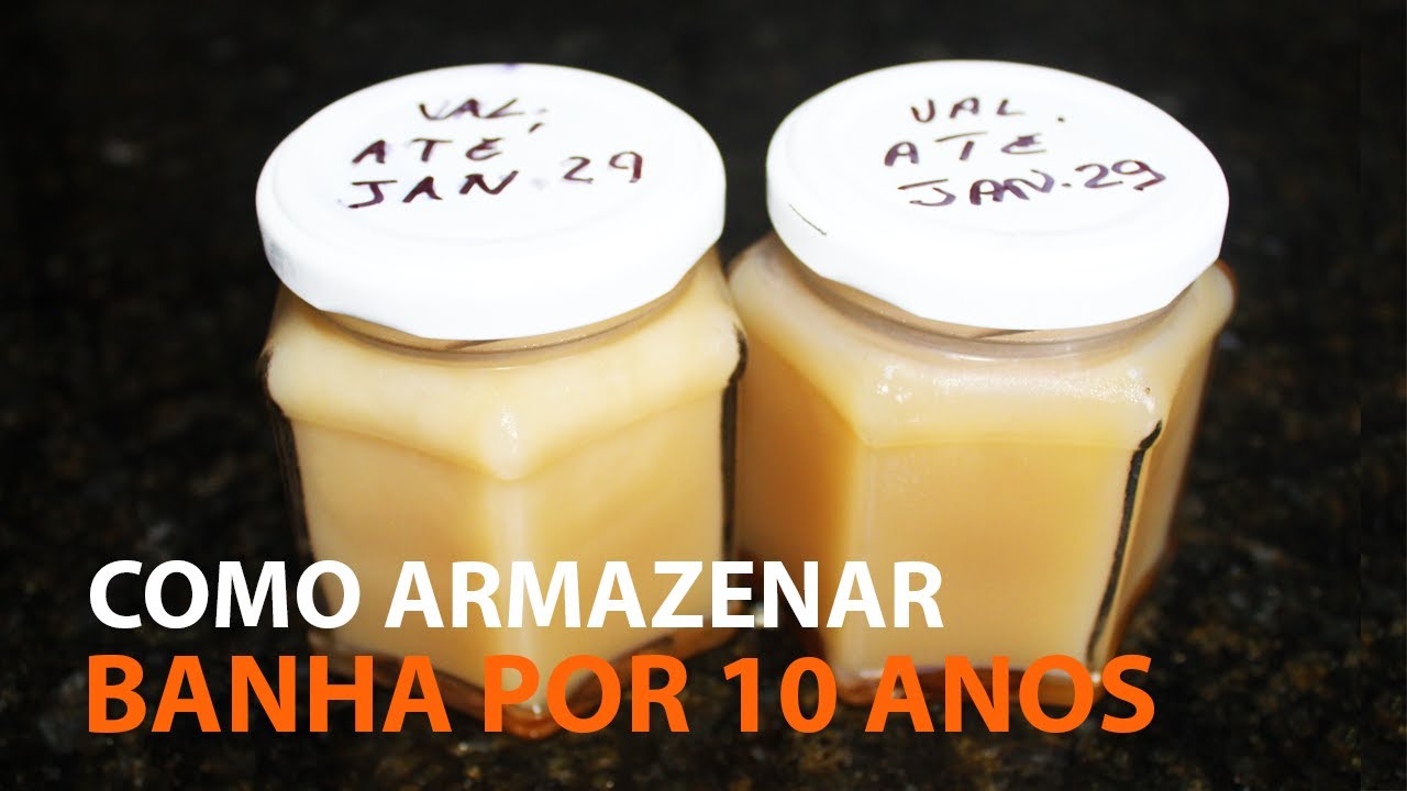 COMO FAZER E ARMAZENAR BANHA DE PORCO POR ATÉ 10 ANOS!