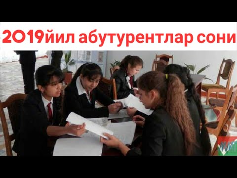 Студенлик учун хужжат топширган абутурентлар (укувчилар) сони 2019 йил