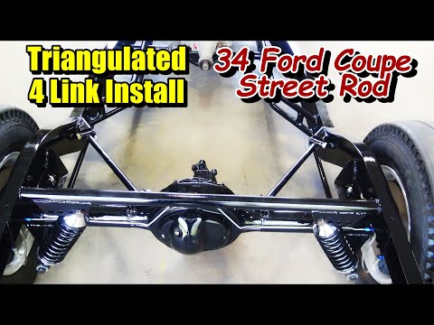 DIY Install Hot Rod Triangulated 4 Link - 34 Ford Coupe Street Rod