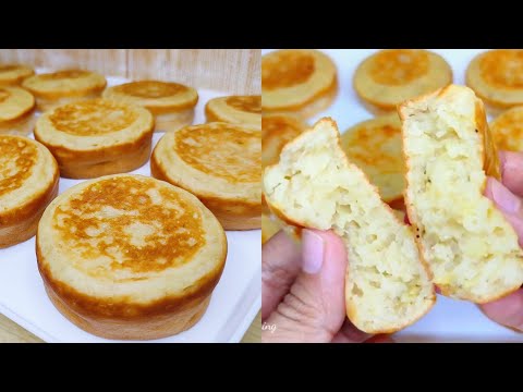 DARI 2 BUAH PISANG DAN 1 BUTIR TELUR JADI KUE SEENAK INI‼️KUE KAMIR PISANG, ENAK EMPUK DAN WANGI
