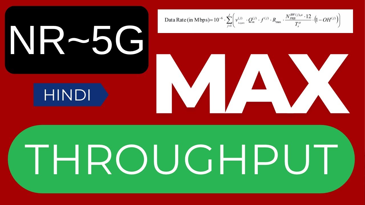 5G NR Throughput Calculation: Formula & Max Speed Explained
