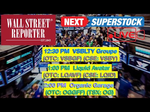 NEXT SUPER STOCK: VSBLTY Groupe (VSBGF) - Liquid Avatar (LQAVF)- Organic Garage (OGGFF)