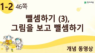 [천재교육] 우등생 해법수학 1-2 개념 강의 (46쪽) 뺄셈하기 (3), 그림을 보고 뺄셈하기