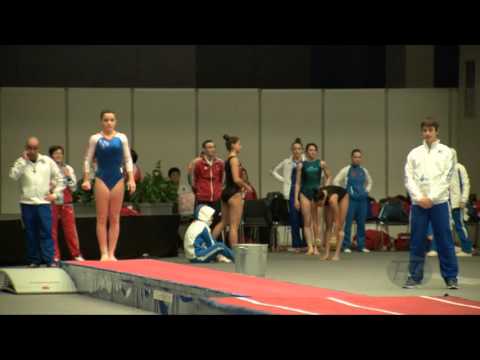 CALLON Lea (FRA) - 2015 Trampoline Worlds - Qualification TU Routine 2