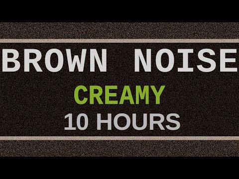Creamy Brown Noise (12 Hours) BLACK SCREEN - Study, Sleep, Tinnitus Relief and Focus