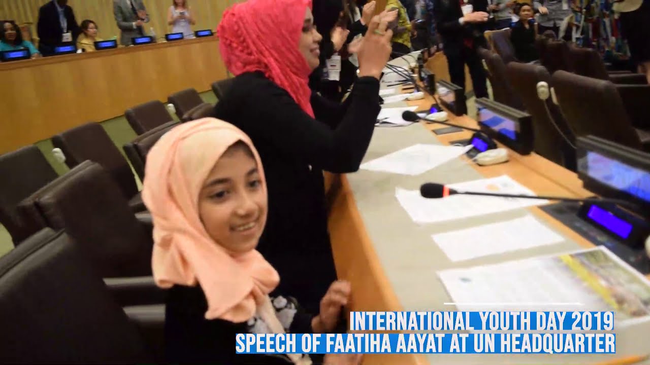 At the International Youth Day Conference