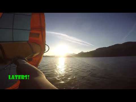 Wingfoil vs windsurf. Tack into the sunrise