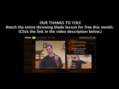 Thanks a Million - Watch The Shuriken "Ninja Throwing Blades" Lesson