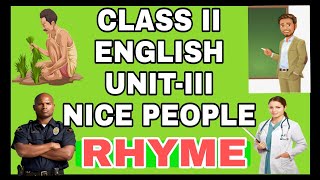 Nice people Rhyme 2 class English