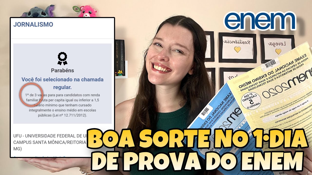 BOA SORTE HOJE NO ENEM! | Recado Final Antes do 1•Dia de Prova💜