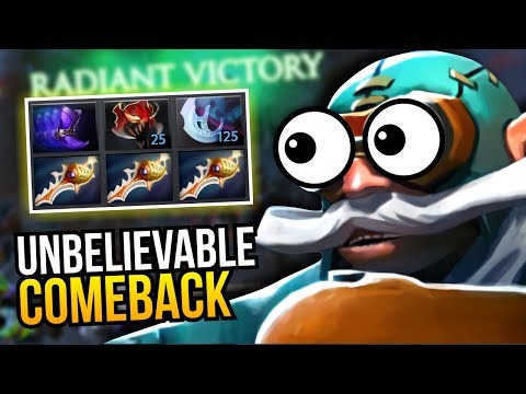UNBELIEVABLE COMEBACK - 3x Divine Rapier Gyrocopter by Meracle 7.10 | Dota 2