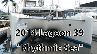 Walkthrough of a 2014 Lagoon 39 catamaran for sale "Rhythmic Sea"