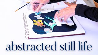 Making Abstract Collage Art - Still Life - Part 1