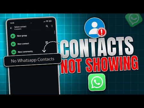 How To Fix Contacts Not Showing In WhatsApp | WhatsApp Not Showing Contact Names